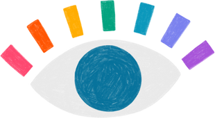 Cute Doodled Pride Eye 